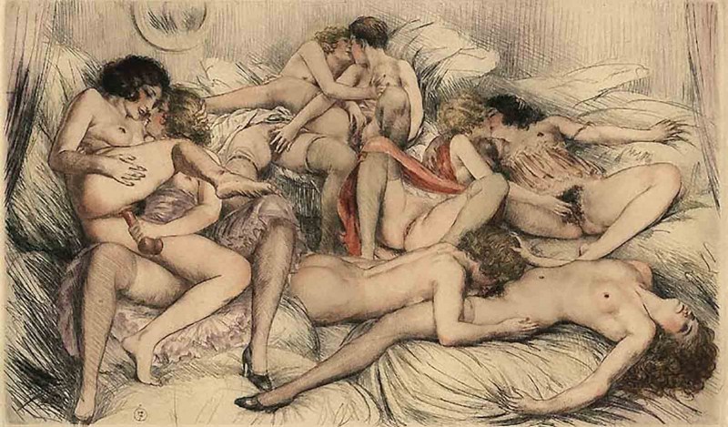 Pornographic drawings of antiquity