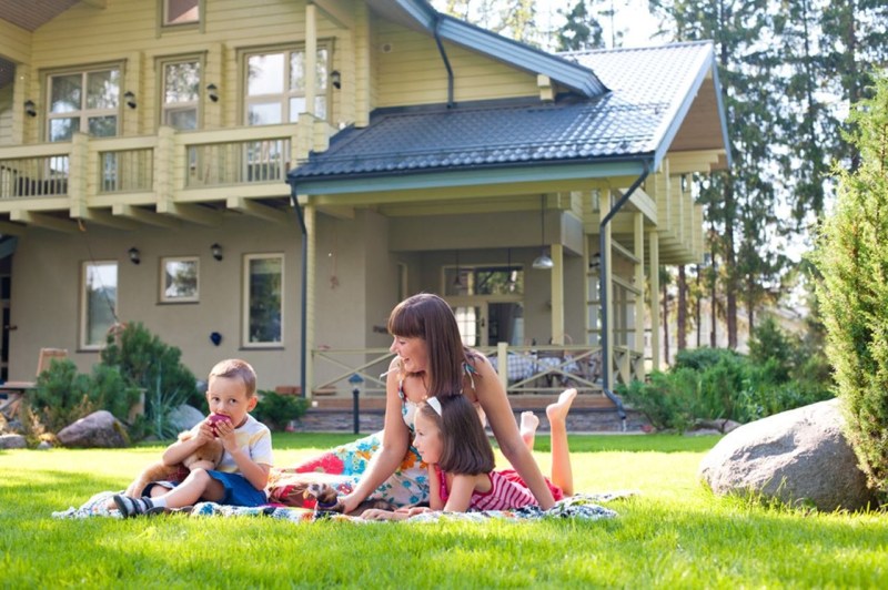Summer beach children