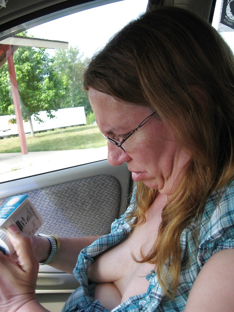 Mature tits in freckles