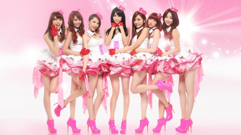 Japanese group of girls