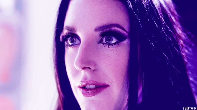 Girl lies on her back