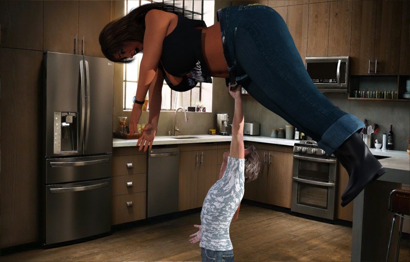 Slender Tall Brunette Kimmie Cream