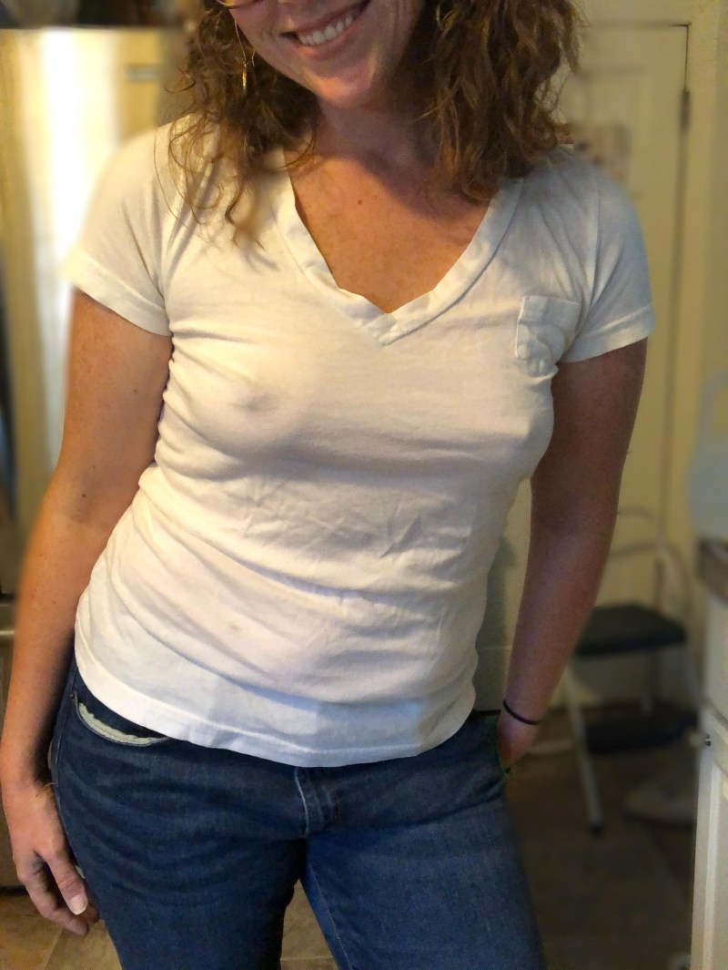 Sexy Boobs with T-Shirt