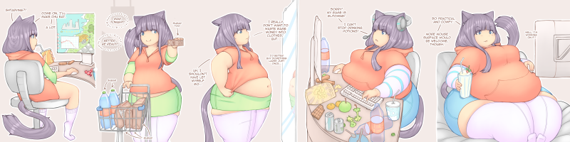 Anime fat girls before and after