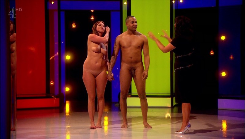 Naked women with extended legs