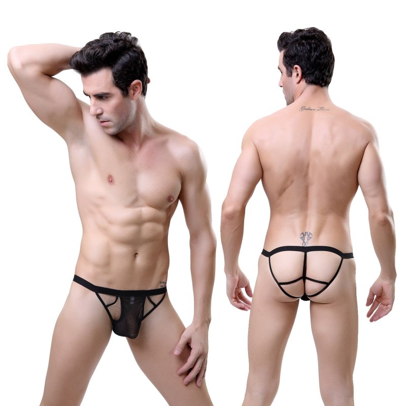 Men in women's underwear