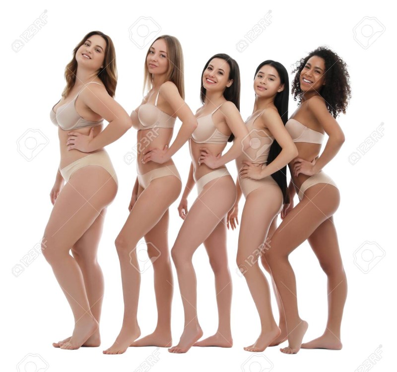 Naked women of different ages