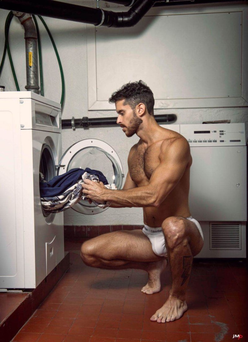 Man striptease flowers drawing