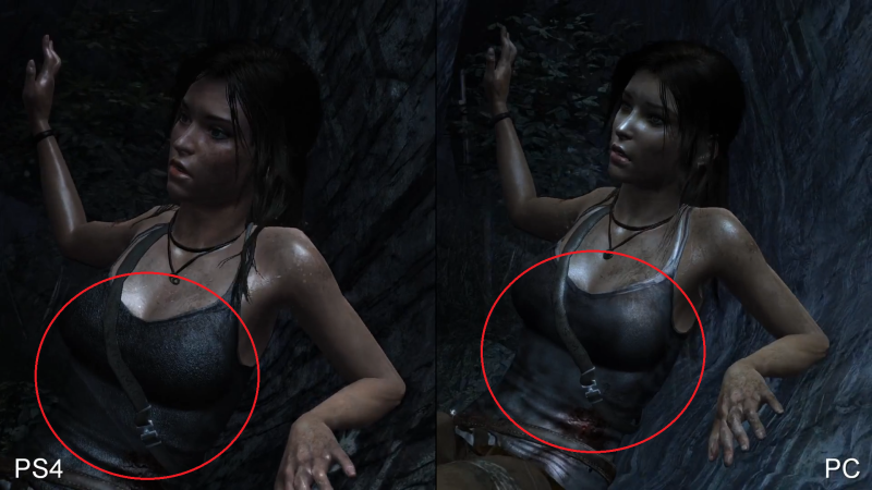 Naked Lara in Tomb Ryder 1996