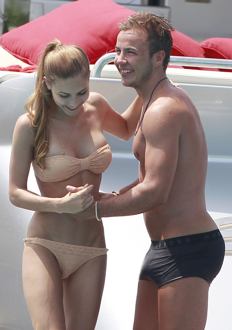 Mario Getze and his girlfriend