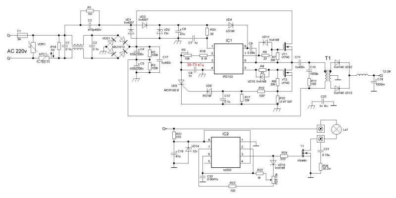 Impulse block on IR2153