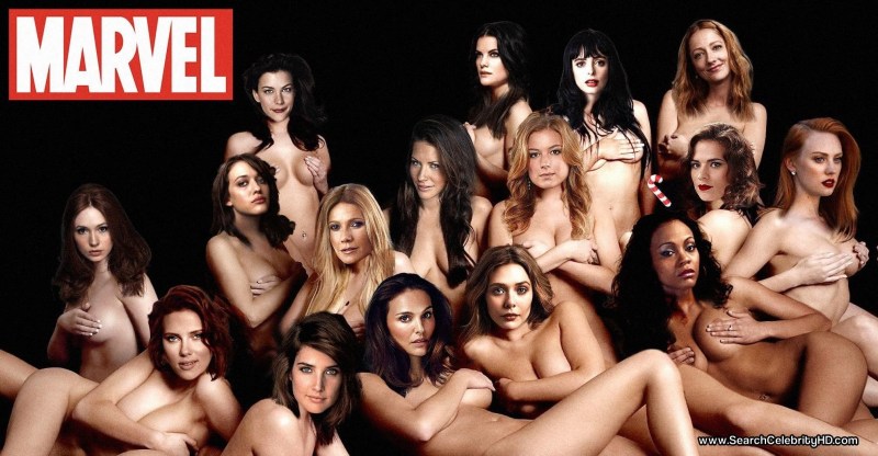 Naked celebrities Marvel