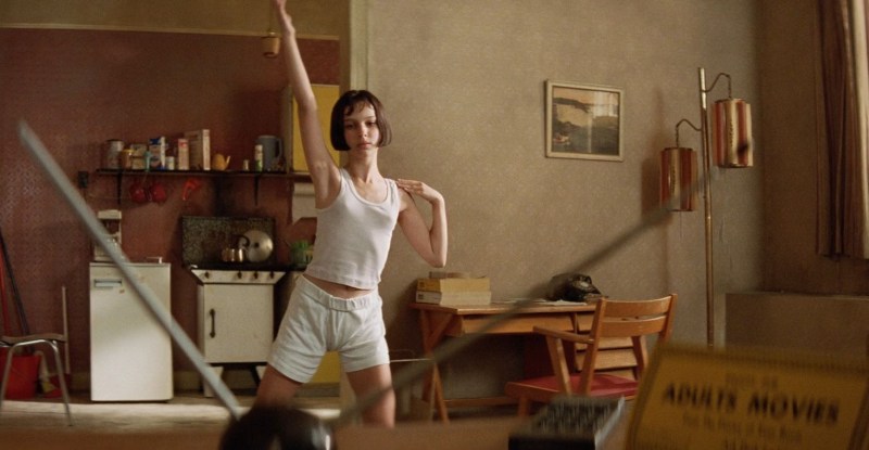 The dancer is on stage