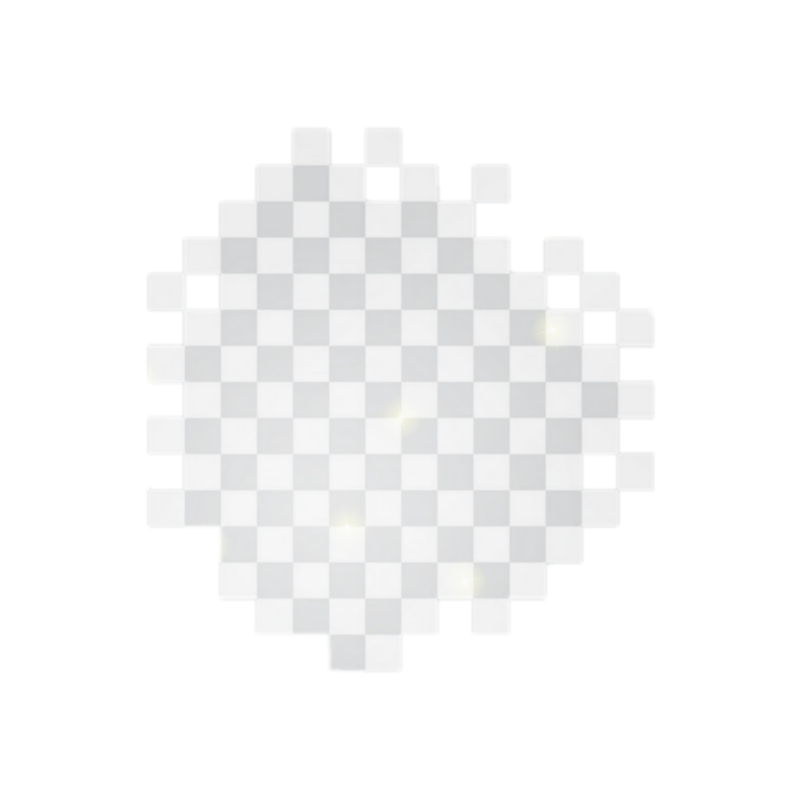 Pixels on a transparent background