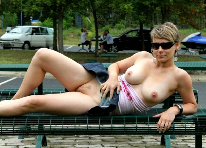 Busty Exhibitionist Nude