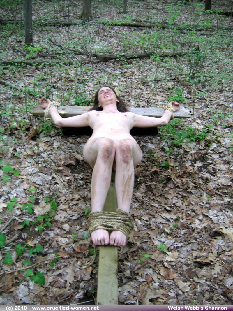 Eroticly crucified girl