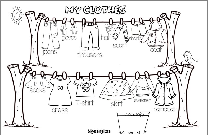 Clothing Worksheets for Kids