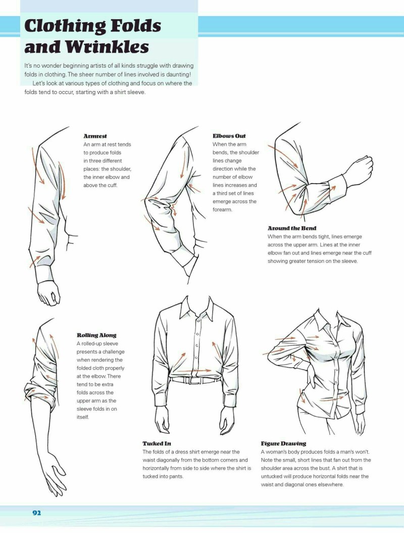 Sleeves of a reference shirt