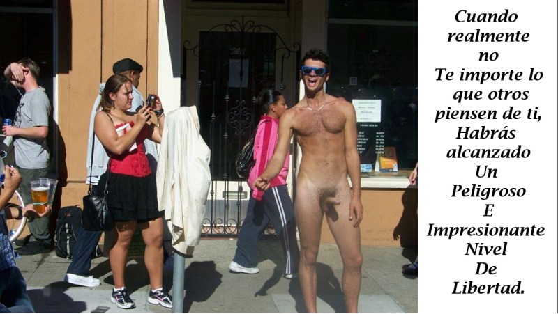 Naked gay is an exhibitionist