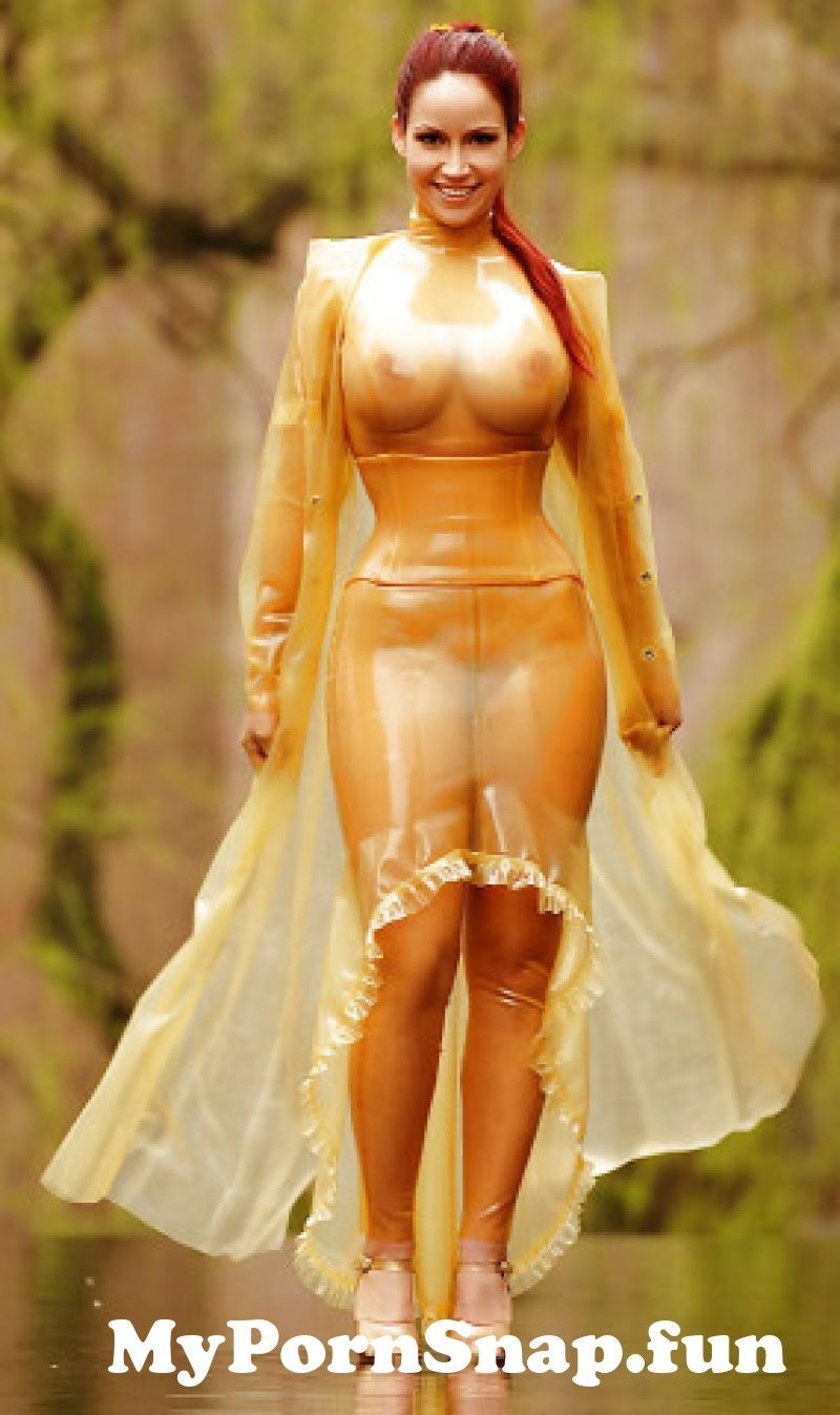 Transparent dress on a naked body