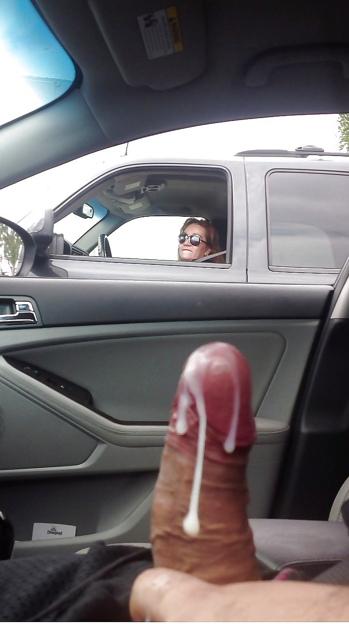 Masturbation of a member in a car