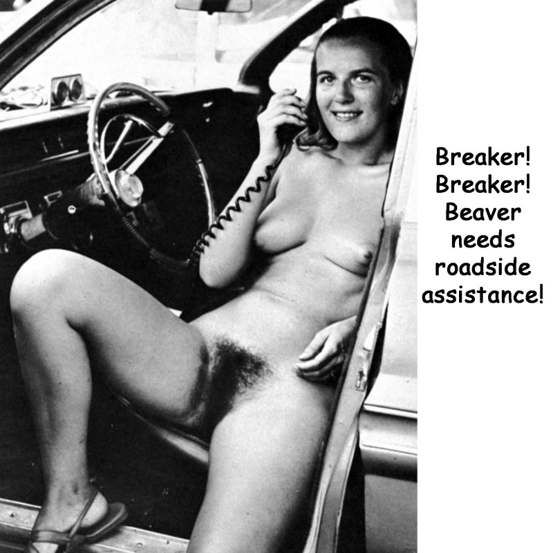 Naked elderly women on the beach retro