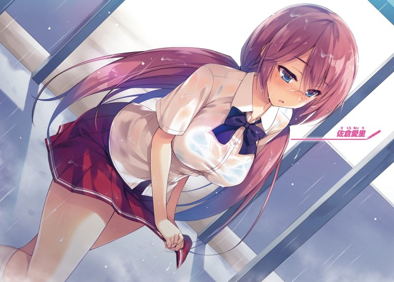 Girls in sports swimsuits