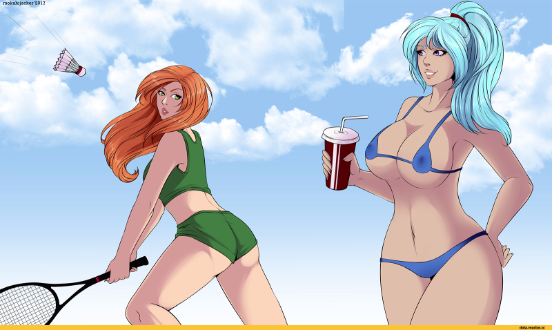 Dota 2 in a swimsuit