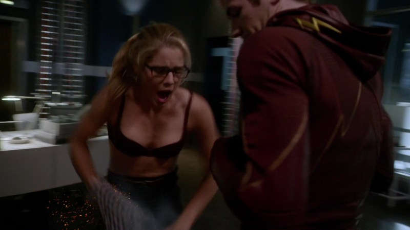 Emily Ricards in a bra