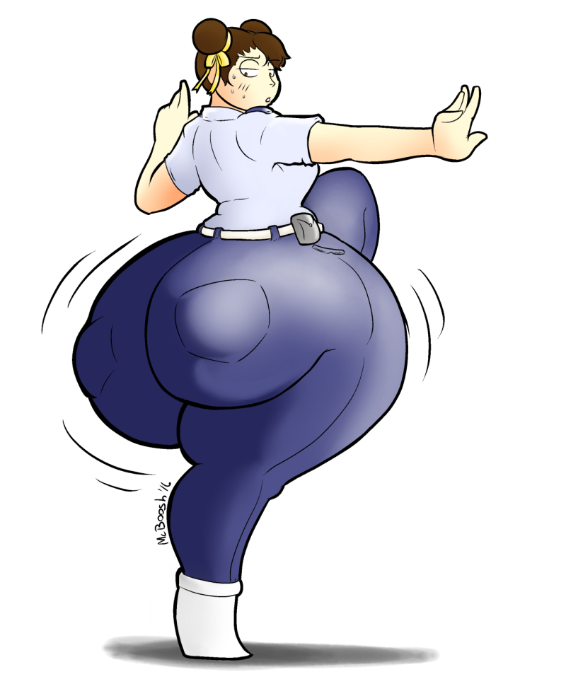 Drawn girls with a big booty