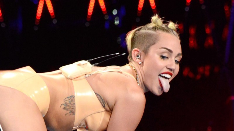 Miley Cyrus on stage