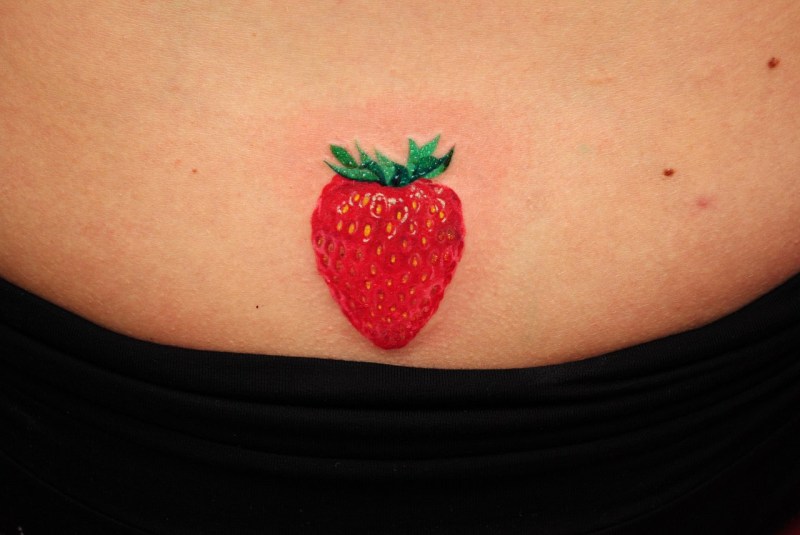 Raspberry in the mouth