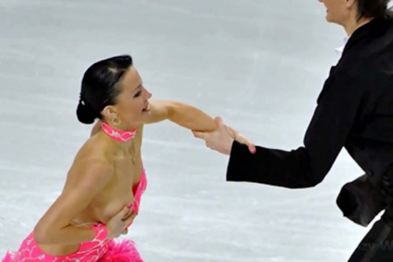Tessa virtue in a swimsuit
