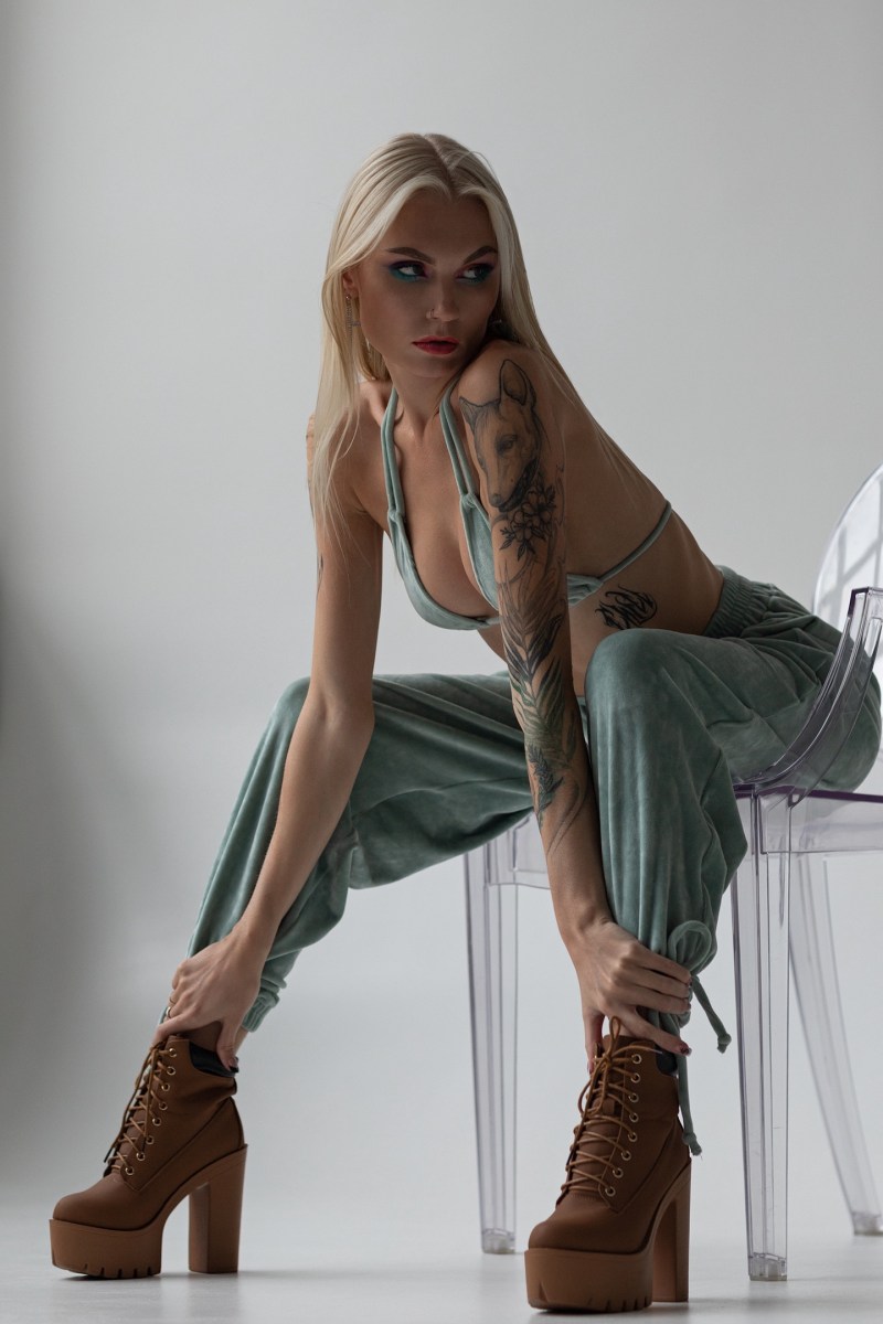 Olga Barantseva and Bear Stepan