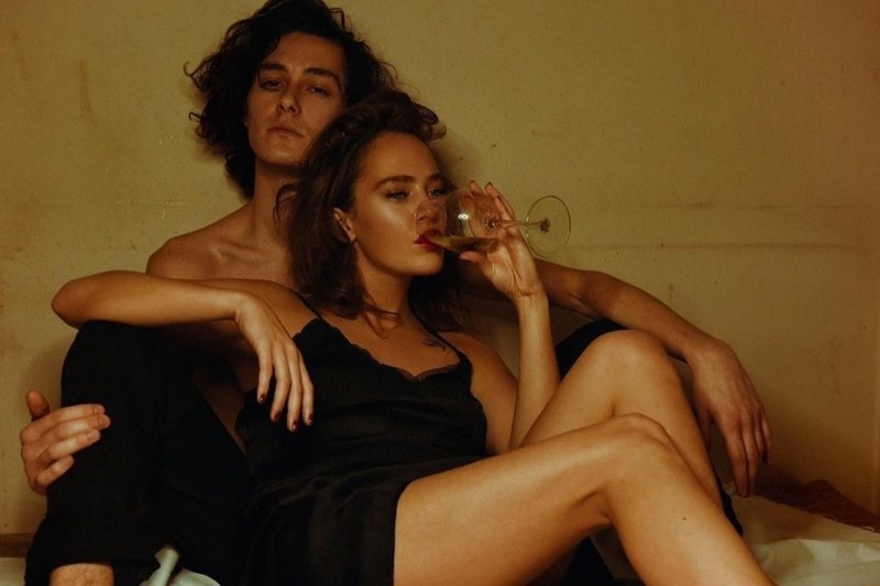 Anar Khalilov and Aglaya Tarasova photo shoot