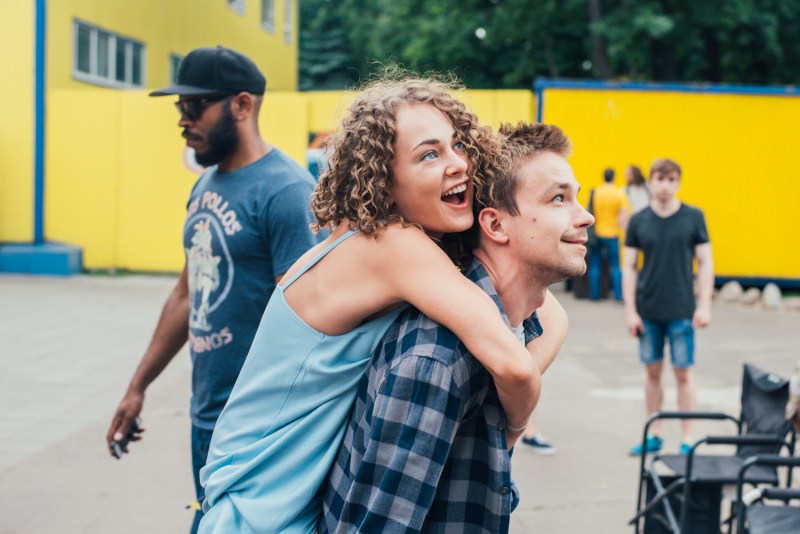 Aglaya Tarasova and Darren Aronofsky
