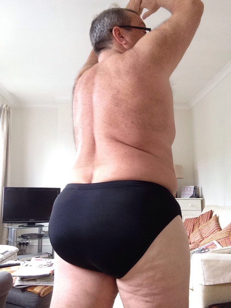 Fat men's ass