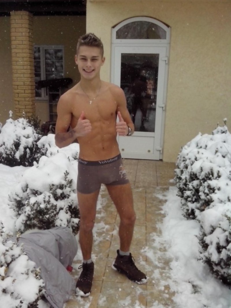 Jack Griffo in shorts