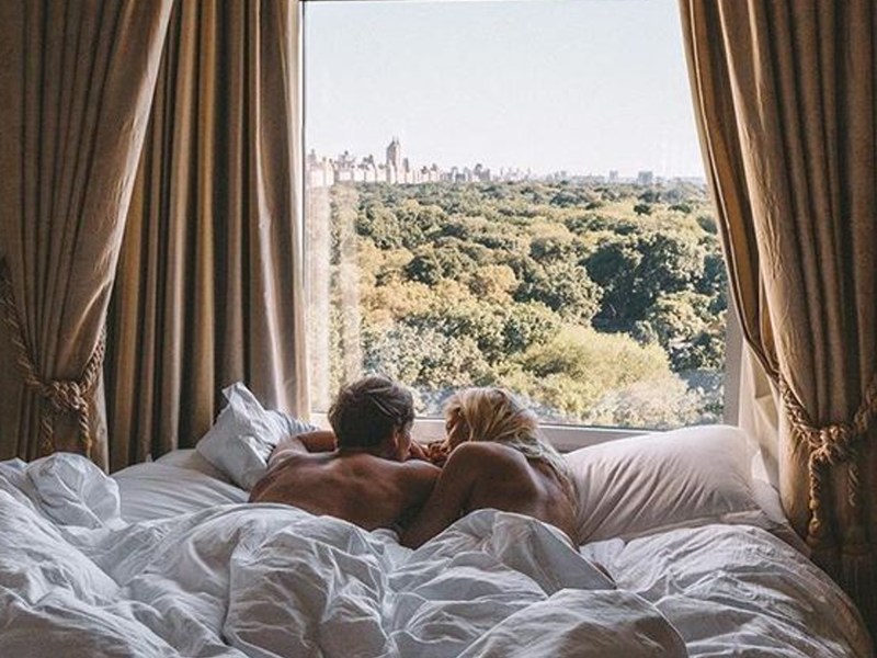 Morning together in bed