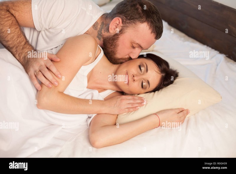 Man and woman in bed