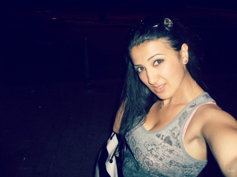 Dita von Tiz in a peignoir