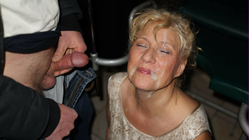 Cum on face to adults