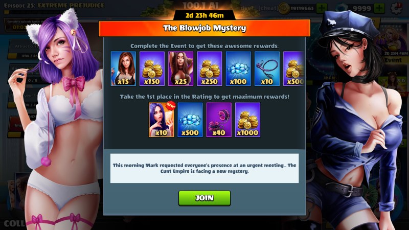 The game is an erotic empire