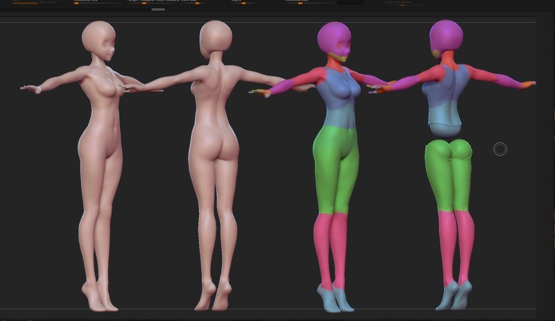 The parameters of the girl’s fashion model