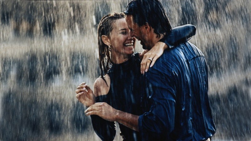 Lovers in the rain
