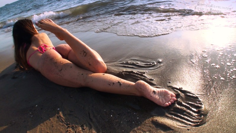 Dirty girls on the beach