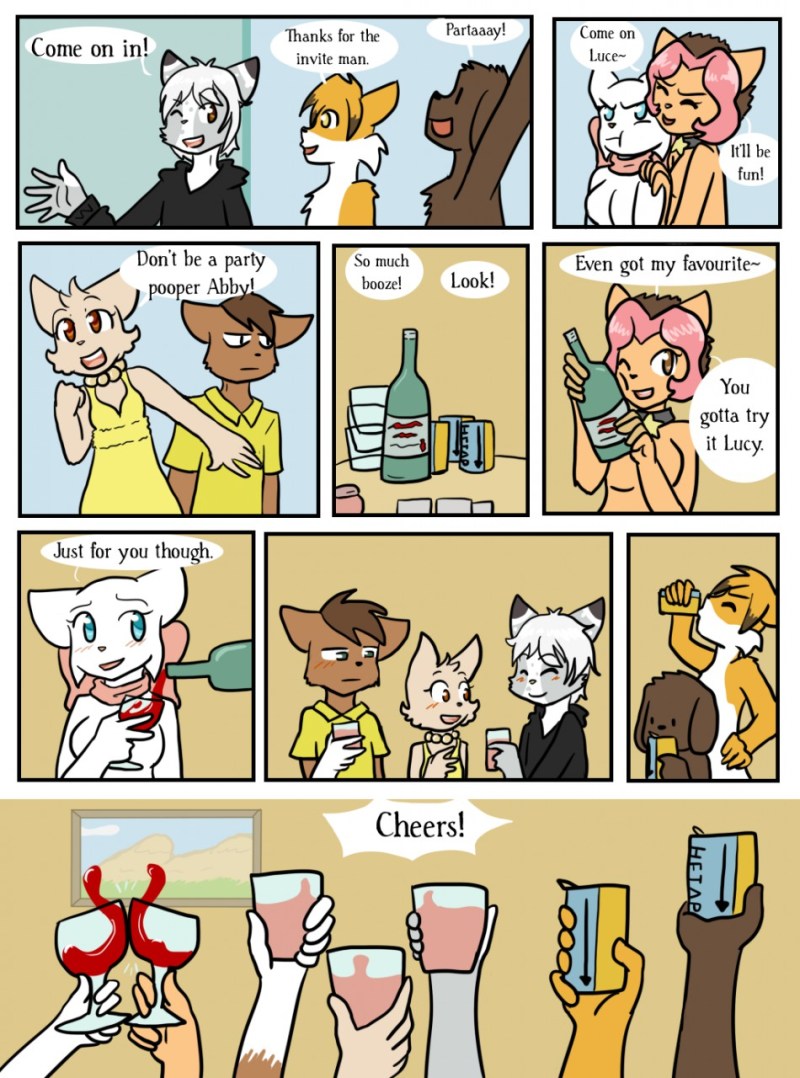 Furri comic book a bottle