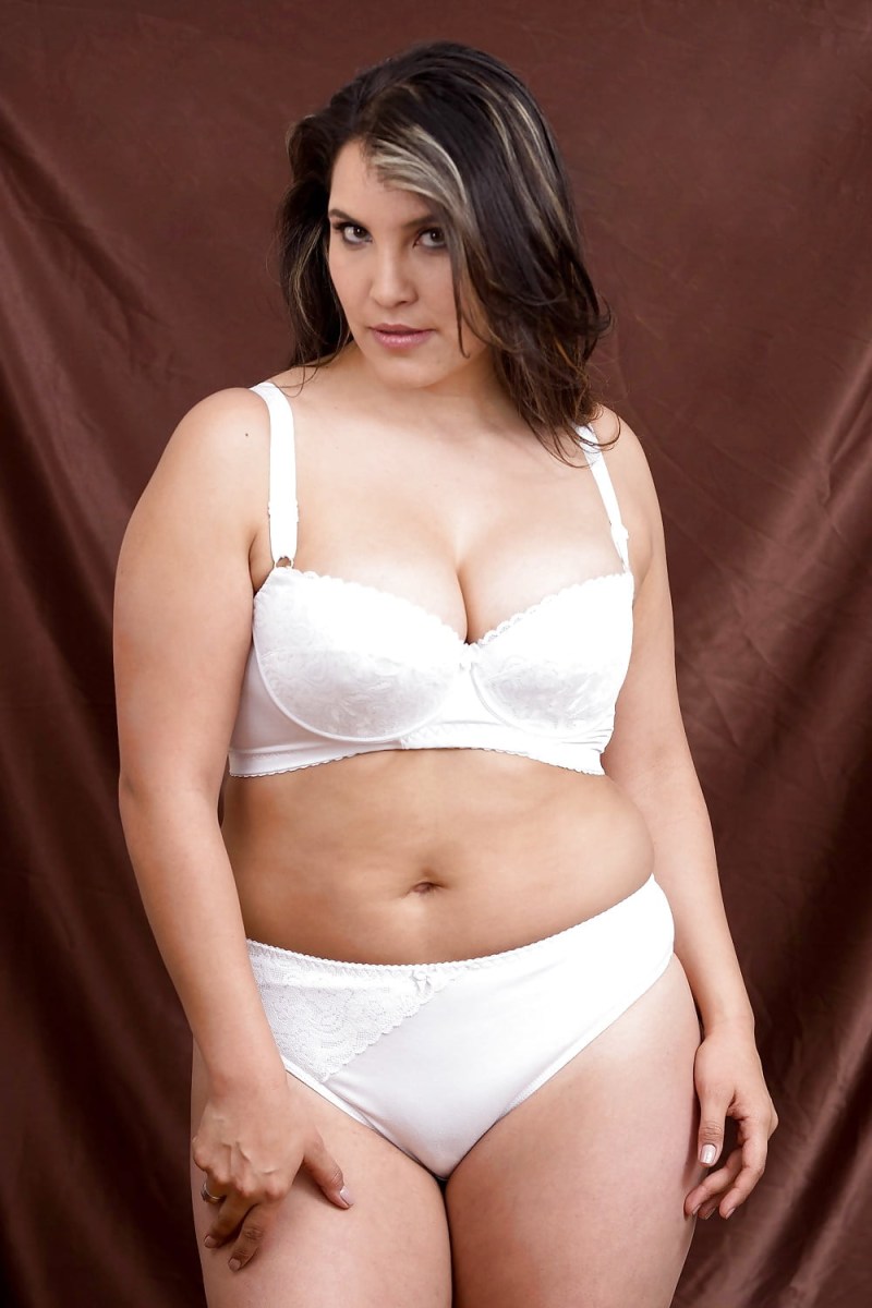 Old women in white panties