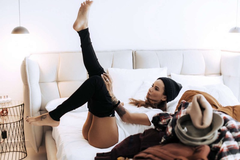 Small naked in the bathroom homemade