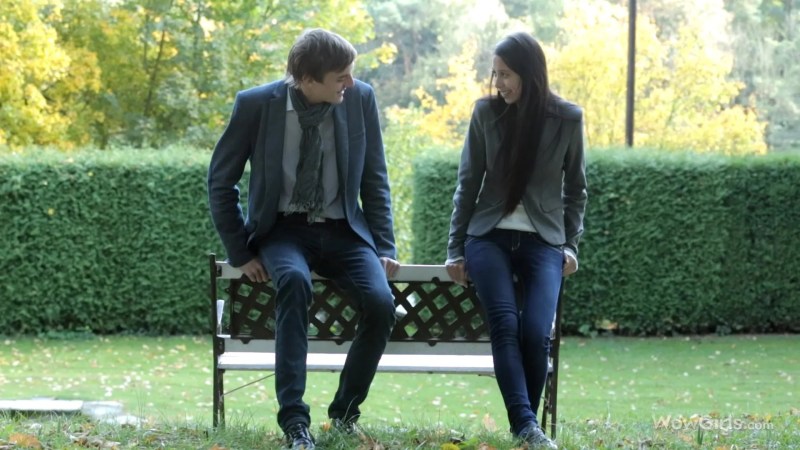 The figure of a person with a pencil